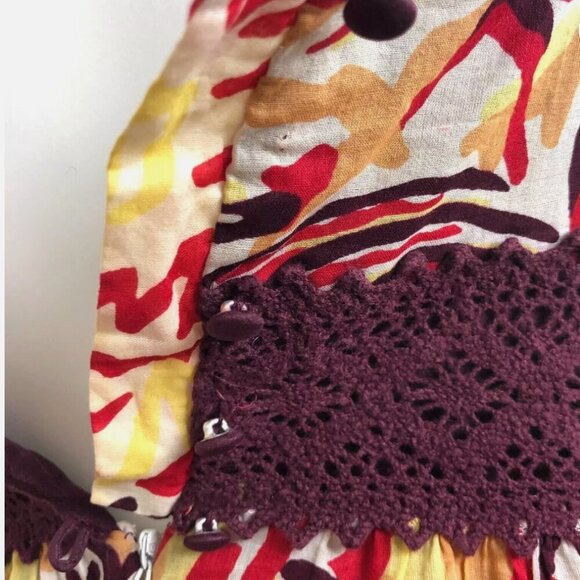 BCBG MAXAZRIA Summer Maxi Dress Women’s Size 0 Y2K Boho Crochet Spaghetti Strap - Picture 6 of 11